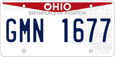 OH license plate GMN1677