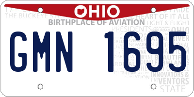 OH license plate GMN1695