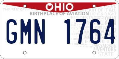 OH license plate GMN1764