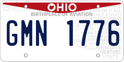 OH license plate GMN1776