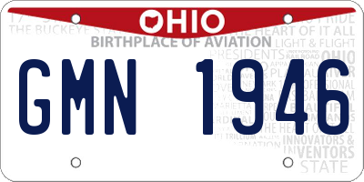 OH license plate GMN1946