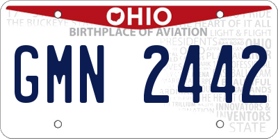OH license plate GMN2442