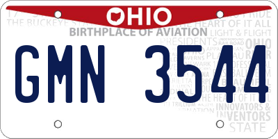 OH license plate GMN3544