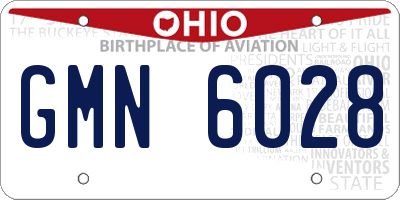 OH license plate GMN6028