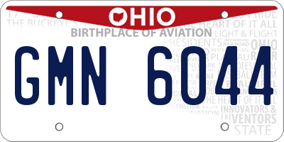 OH license plate GMN6044