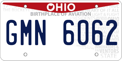 OH license plate GMN6062