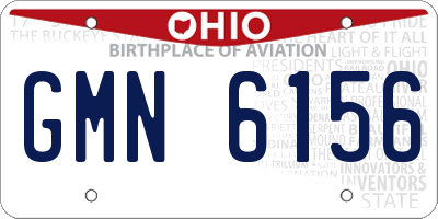 OH license plate GMN6156