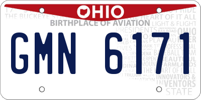 OH license plate GMN6171