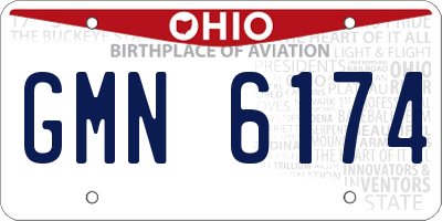 OH license plate GMN6174