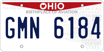 OH license plate GMN6184