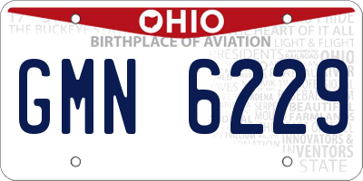 OH license plate GMN6229
