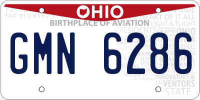 OH license plate GMN6286