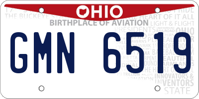 OH license plate GMN6519