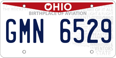 OH license plate GMN6529