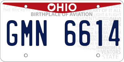 OH license plate GMN6614