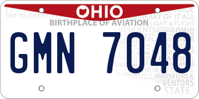 OH license plate GMN7048