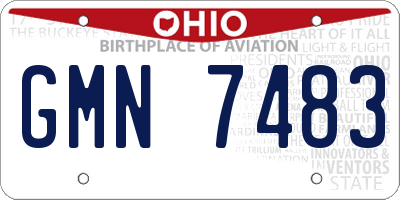 OH license plate GMN7483