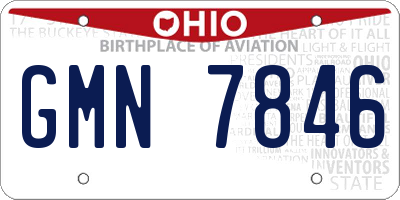 OH license plate GMN7846