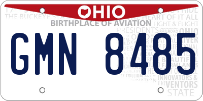 OH license plate GMN8485