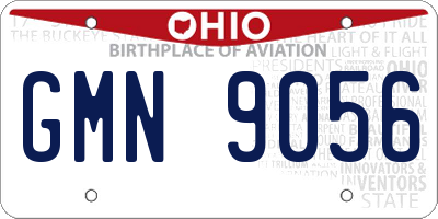 OH license plate GMN9056