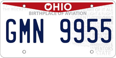 OH license plate GMN9955