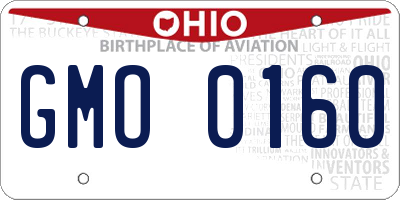 OH license plate GMO0160