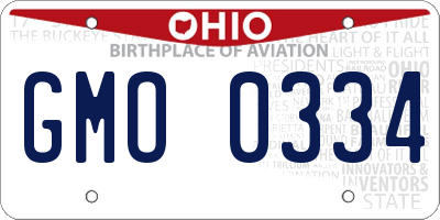 OH license plate GMO0334