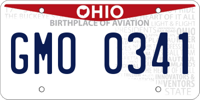 OH license plate GMO0341