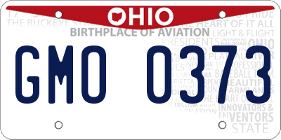 OH license plate GMO0373