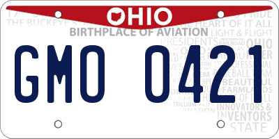 OH license plate GMO0421