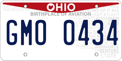 OH license plate GMO0434