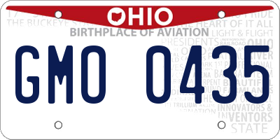 OH license plate GMO0435