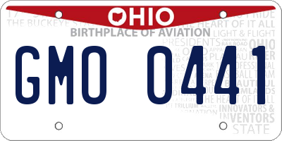 OH license plate GMO0441