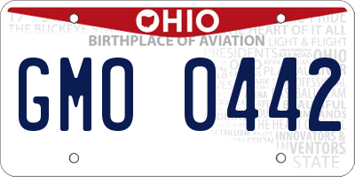 OH license plate GMO0442