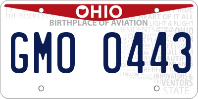 OH license plate GMO0443