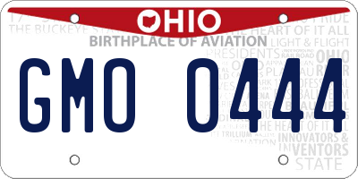 OH license plate GMO0444
