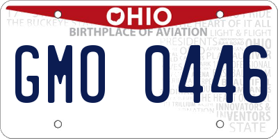 OH license plate GMO0446