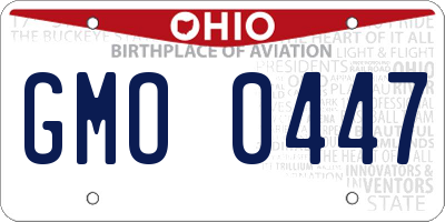 OH license plate GMO0447