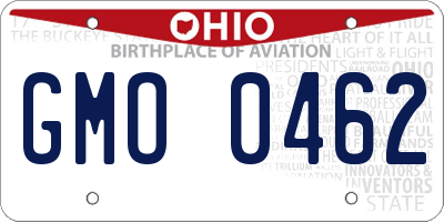 OH license plate GMO0462