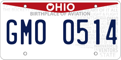 OH license plate GMO0514