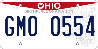 OH license plate GMO0554