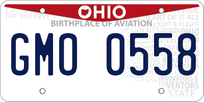 OH license plate GMO0558