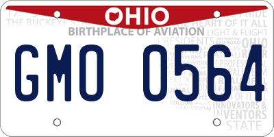 OH license plate GMO0564
