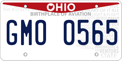 OH license plate GMO0565