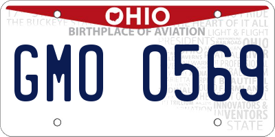 OH license plate GMO0569