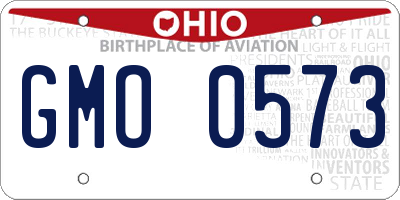 OH license plate GMO0573