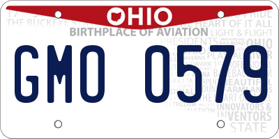 OH license plate GMO0579