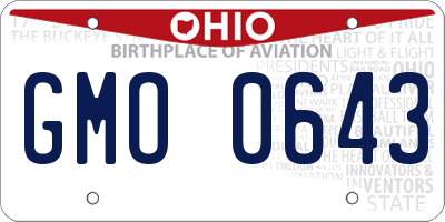 OH license plate GMO0643