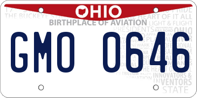 OH license plate GMO0646