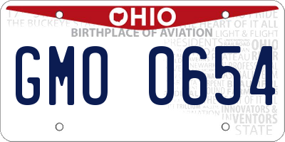 OH license plate GMO0654